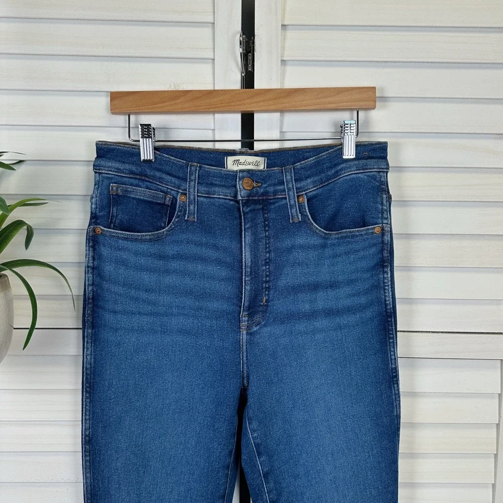 Madewell Stovepipe Jeans Womens Size 28 High Rise Dark Wash‎ Slim Straight Pants
